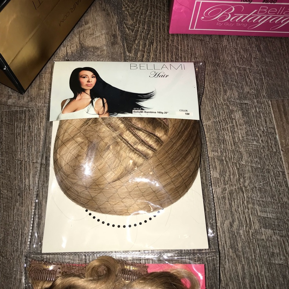 Bellami clip In hair extensions.